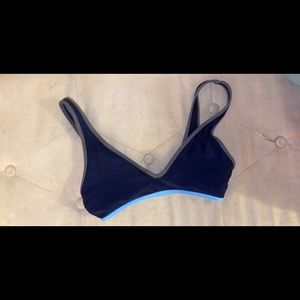 Tri color bikini top